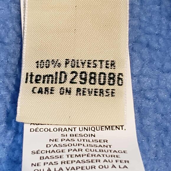 LL Bean Robe Fleece Blue Wrap Tie Belt Pockets Size Womens XLP New Cozy - Picture 8 of 12